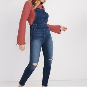 NWT Madewell Roadtripper Overalls Brodie Wash